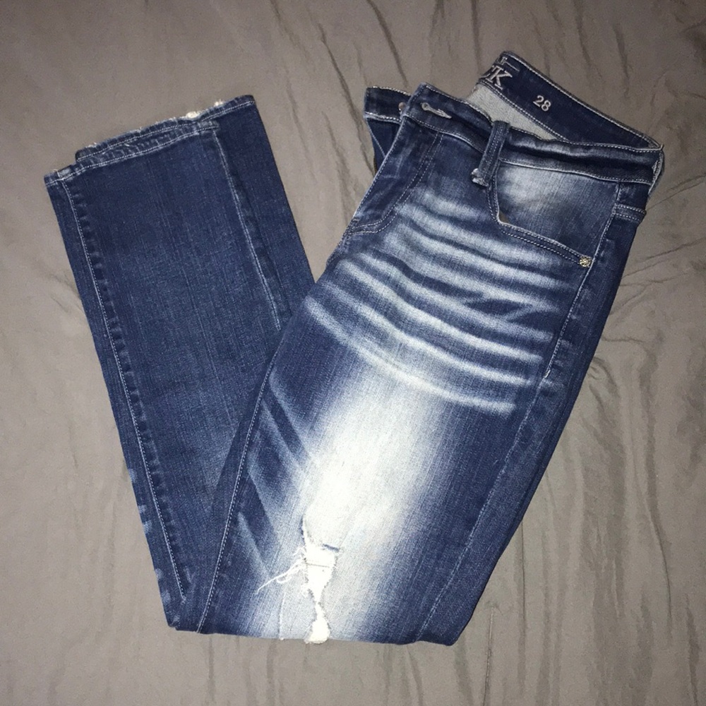Buckle Black cropped jeans